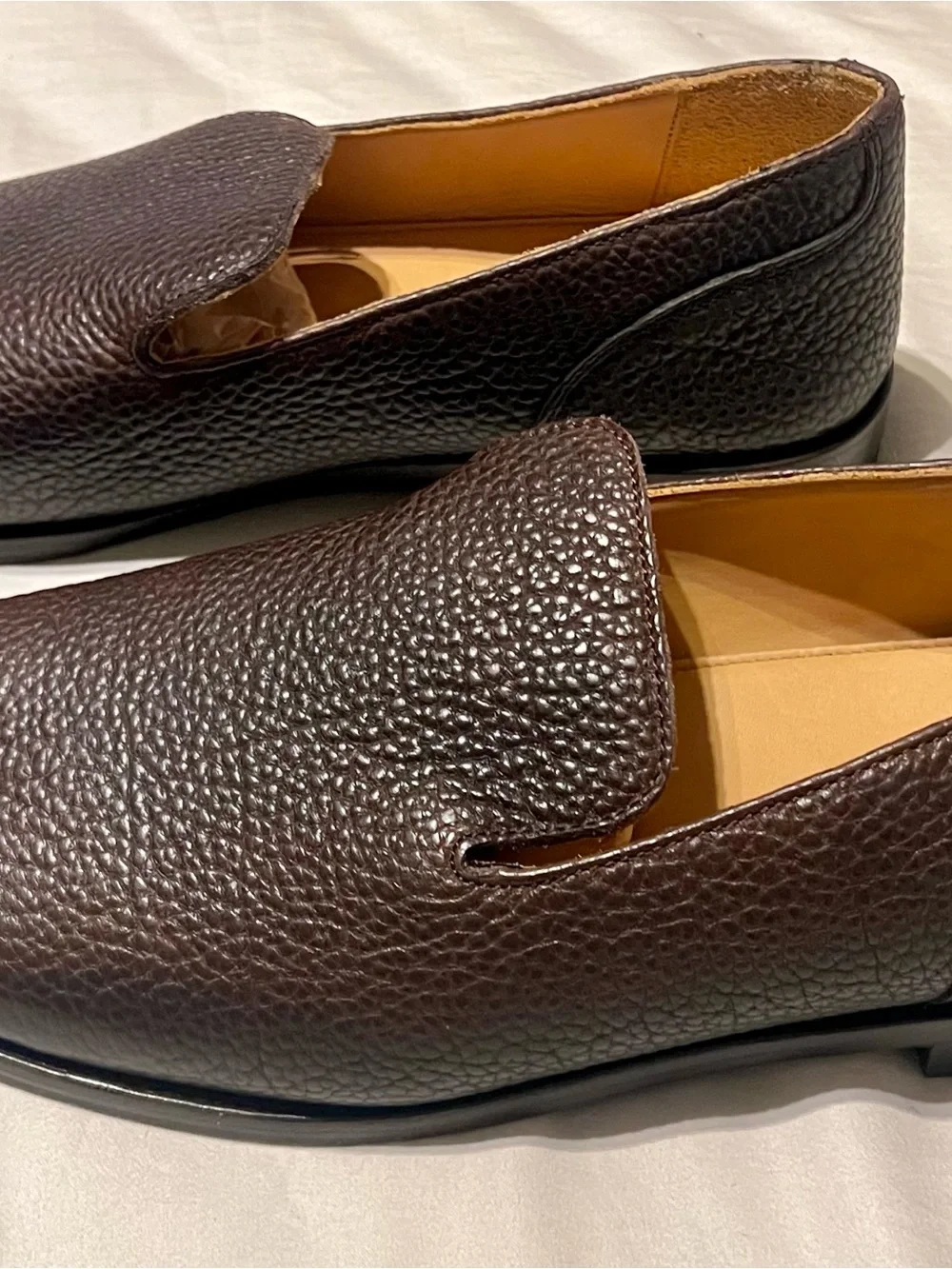 Tecovas “The Monterrey” Slip-On — Hickory Bison leather BRAND NEW